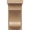 Ekena Millwork 5"W x 5"D x 10"H Wide Alma Rough Cedar Woodgrain TimberThane Corbel, Primed Tan CORUR05X05X10ALMRCPR - alternate 4